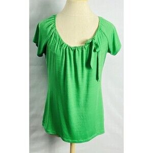 Susan Lawrence green short-sleeve top Green Size M
